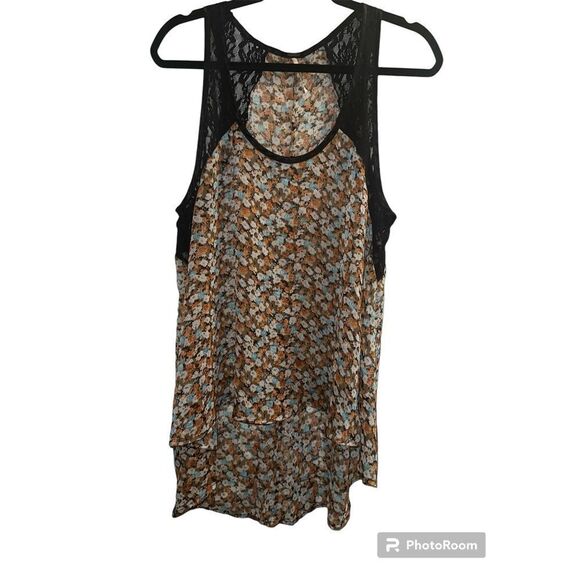 ✨Free People Ditsy Floral High Low Sz Small Tank✨ - Picture 4 of 7